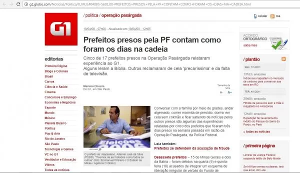Dezesseis anos da prisão do ex-prefeito Ademar José da Silva por suspeita de corrupção